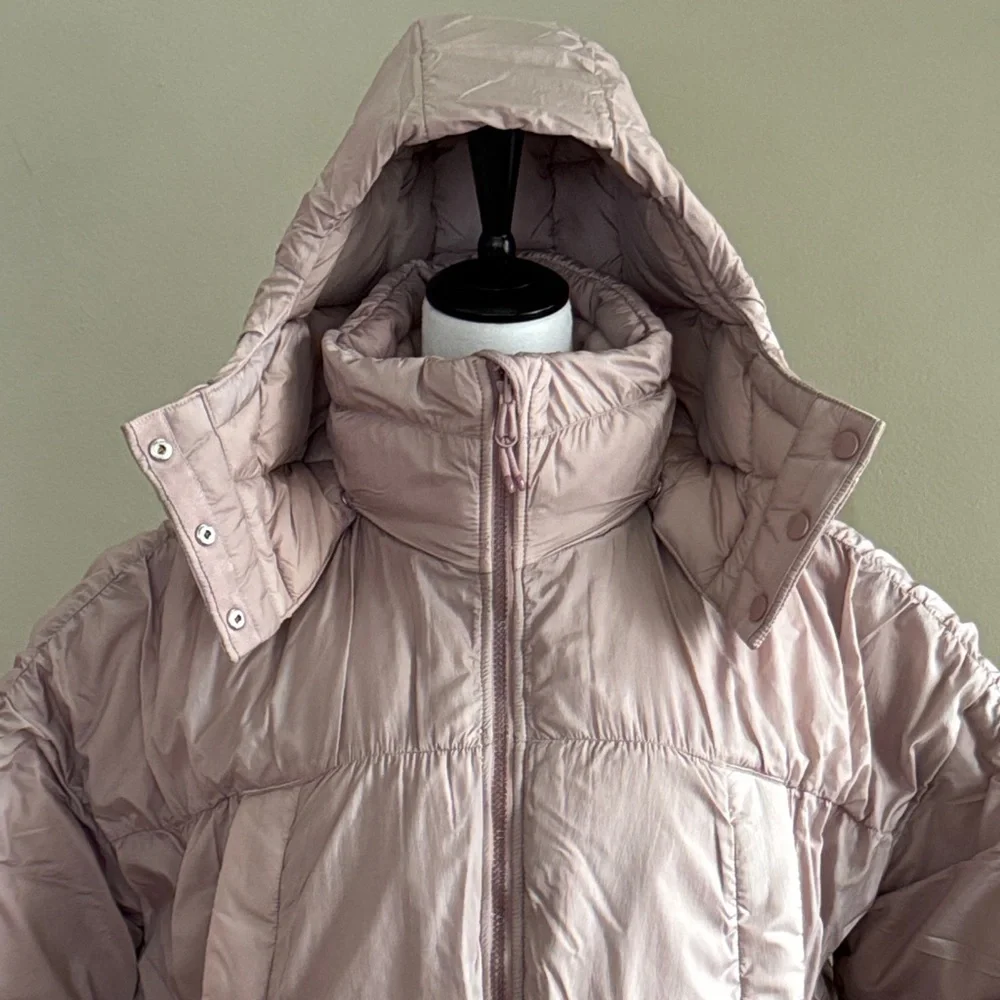 Free‎ People Movement Like a Dream Reversible Puffer in Mauve Winter Jacket Sz M